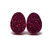 Glitter Egg Stud Earrings, Metal Free Plastic Post, 12mm Pink