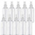 Plastic Spray Bottles, 3.4oz/100ml Empty Refillable Fine Mist Sprayer Bottles for Essential Oils, Perfumes, Cleaning Products, Small Travel Bottles - Clear - 10 Pack