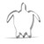Keewah 3.8 inch Sea Turtle Cookie Cutter - Stainless Steel