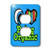 3dRose Lsp_105844_6 Bright Eye Heart I Love Being Organic 2 Plug Outlet Cover