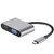 MNTT USB C Hub,PD HDMI VGA RJ45 4K 2 in 1 Computer Accessories USB 3.0 HDMI Docking Station Type C Adapter Type-C to HDMI VGA(2 in 1,Grey)