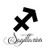 Zodiac Sign Sagittarius Script Writing Silhouette 6 inch Vinyl Sticker Car Decal (6 inch Black) Zodiac Sign Sagittarius Script Writing Silhouette 6 inch Vinyl Sticker Car Decal (6 inch Black)