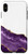 iPhone XS Max Faux Violet Marbled Golden Accents Chic Glam Stylish Girly Case