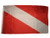 AES American Wholesale 3x5 Diver Down Premium Flag 3'x5' House Boat Banner Grommets Super Polyester