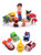 12PCS paw patrol cake ingredients, cake and cupcake decorations, paw patrol mini toys, children's birthday shower party supplies