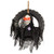 Halloween Haunters Animated Hanging Talking Moving Skeleton Head Death Reaper in Tire Swing Prop Decoration - 16 inch Diameter, Skull Moves Forward, 3 Haunting Phrases, LED Light Up Eyes