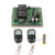 24V 2 Channels Remote Control Switch 24V 2CH Wireless 10A Relay Receiver Module Switch Switch Relay Module Transmitter Receiver (2X Remote Control 315)