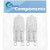 2-Pack W10709921 Microwave Light Bulb Replacement for KitchenAid KHMS1850SSS0 Microwave - Compatible with W10208564 Bulb