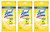 Lysol Disinfecting Wipes to-Go Pack, Lemon Scent, 15 ct (Pack of 3)
