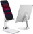 Cell Phone Stand ,Adjustable Angle Height Phone Stand for Desk and Non Slip Mobile Phone Holder,Foldable Cell Phone Holder, Tablet Stand, Compatible with All Mobile Phone/iPad/Kindle/Tablet (White)