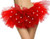 Women's Tulle Tutu Skirt 5 Layered Party Dance LED Light Up Neon Tulle Tutu Skirt?RED?