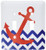 3dRose lsp_165791_2 Red Nautical Boat Anchor on Chevron Pattern - Double Toggle Switch