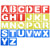 PORTOWN 26 Pieces Alphabet Stencils Set Plastic Letter Stencils for Learning, Painting Scrapbooking and DIY Crafts