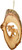 EARTHWOOD FINE WOOD PRODUCTS W-05 Olive Wood Bark Slice with Moose, Brown