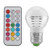 Valentine's Day Carnival Light Bulb Lamp, 3W E27 Socket RGBW LED Multi-Color Changing with Remote Controller