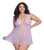 Dreamgirl Women's Babydoll, Lavender, Medium