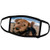 3dRose Face Mask Medium, Portrait of an Airedale Terrier