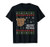 American Pit Bull Terrier Tan Brown Ugly Christmas T-Shirt