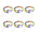 Engilen Fairy Lights 7.2 Feet 20 LED Copper Wire String Lights with Button Battery Operated, Multicolor (6 Pack)
