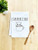 Funny Kitchen Towel, Capurrrccino, Flour Sack Dish Towel, Sweet Housewarming Gift, White