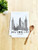 Funny Dish Towel, New York City, Flour Sack Kitchen Towel, Sweet Housewarming Gift, Farmhouse Kitchen Decor, White