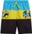 Warner Bros. Boys Swim Trunk Shorts - Batman and Justice League, Batman/Yellow Black, Size 7