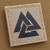 IR Viking Valknut Norse 2x2 Desert Sand Tan Heathen Arid IFF Tactical Morale Hook and Loop Patch