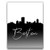 Boston Skyline Poster Print   11 inchx14 inch UNFRAMED Cityscape Artwork   Black and White Home Decor   United States Wall Art   Modern Massachusetts Wall Art