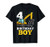 4 Years Old Birthday Boy Gift Construction Birthday Party T-Shirt