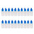 Othmro PE Translucent Dropper Bottle, 20ml/0.68oz Small Mouth Drop Bottles Empty Squeezable Eye Liquid Dropper Bottle Blue Cap 20pcs