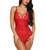 RSLOVE Women Deep V Sexy Lace Bodysuit Snap Crotch Lingerie Teddy Underwear Wine Red M RSLOVE Women Deep V Sexy Lace Bodysuit Snap Crotch Lingerie Teddy Underwear Wine Red M