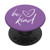 Be Kind - Choose Kindness - Inspirational Heart on Purple PopSockets PopGrip: Swappable Grip for Phones  and  Tablets