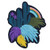 MUNAN Rainbow Cactus Patch Embroidered Applique Badge Iron On Sew On Emblem