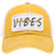 MIRMARU Womens Baseball Caps Distressed Vintage Patch Washed Cotton Low Profile Embroidered Mesh Snapback Trucker Hat (Vibes, Yellow)