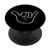 Shaka Hang Loose Surfer White on Black PopSockets PopGrip: Swappable Grip for Phones  and  Tablets