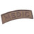 LEGEEON Tan Medic Shoulder Tab Coyote Brown EMS Combat Paramedic Army Morale Tactical Touch Fastener Patch