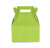 12CT (1 Dozen) Medium Biodegradable Kraft/Craft Favor Treat Gable Boxes (Medium, Polka Dot Lime Green)