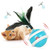 Interactive Cat Toys Ball,Active Rolling Ball,Self Rotating Cat Toy,USB Charging Automatic Irregular 360 Degree Build-in Spinning Led Light Stimulate Hunting Instinct for Your Kitty