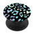 Rainbow Leopard Cheetah Black PopSockets PopGrip: Swappable Grip for Phones  and  Tablets