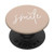 Smile Positive Inspirational Quote - Wheat Beige PopSockets PopGrip: Swappable Grip for Phones  and  Tablets