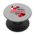 Valentine's Day Gnome Holding Hearts Buffalo Check Gnome PopSockets PopGrip: Swappable Grip for Phones  and  Tablets