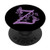 Black Purple Lavender Butterfly Letter Z Initial Monogram PopSockets PopGrip: Swappable Grip for Phones  and  Tablets
