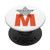 Star Image Basketball Player Name Initial M Monogram PopSockets Grip and Stand for Phones and Tablets