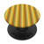 Colorful Green, Yellow, Orange  and  Tan Modern Striped Pattern PopSockets PopGrip: Swappable Grip for Phones  and  Tablets
