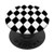 Classic Black and White Harlequin Diamond Check PopSockets PopGrip: Swappable Grip for Phones  and  Tablets