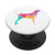Colorful Black  and  Tan Coonhound Dog Watercolor White PopSockets PopGrip: Swappable Grip for Phones  and  Tablets