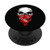 Fearless Skeleton Skull Head Red Bandana Face Mask PopSockets Grip and Stand for Phones and Tablets