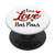 Dog Valentine Buffalo Check Dog Paw True Love Has Paws PopSockets PopGrip: Swappable Grip for Phones  and  Tablets