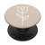 Tan Sand Beige Minimalist Tulip Floral Design PopSockets PopGrip: Swappable Grip for Phones  and  Tablets