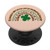 Lucky St. Patrick's Day Boho clover leaf Leopard Rainbow-Tan PopSockets PopGrip: Swappable Grip for Phones  and  Tablets